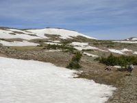 Still some snow on the trail